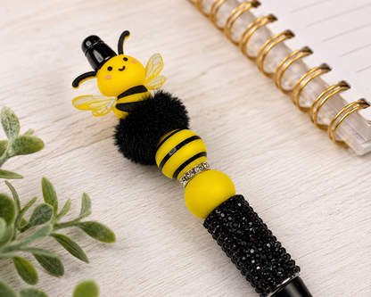 Bumble Dee Bee Beaded Pen | Handmade Bee Pen | Cute Planner Pen | Gift