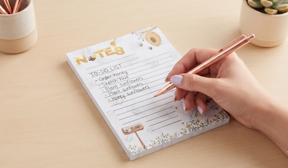 Bumble Dee Bee Notepad | Cute Bee Notepad | Daily Notes & Lists
