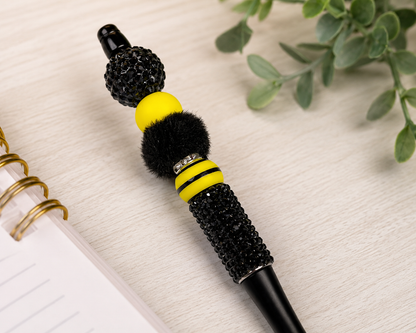 Bumble Dee Bee Beaded Pen | Handmade Bee Pen | Cute Planner Pen | Gift