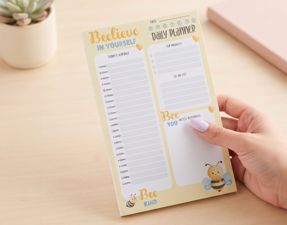 Bumble Dee Bee Daily Planner | Undated Desk Planner | Bee Stationery Pad