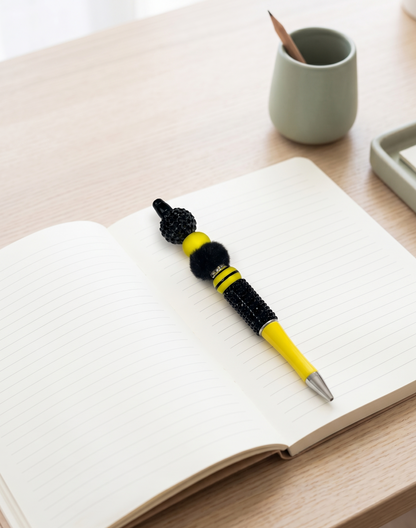 Bumble Dee Bee Beaded Pen | Handmade Bee Pen | Cute Planner Pen | Gift