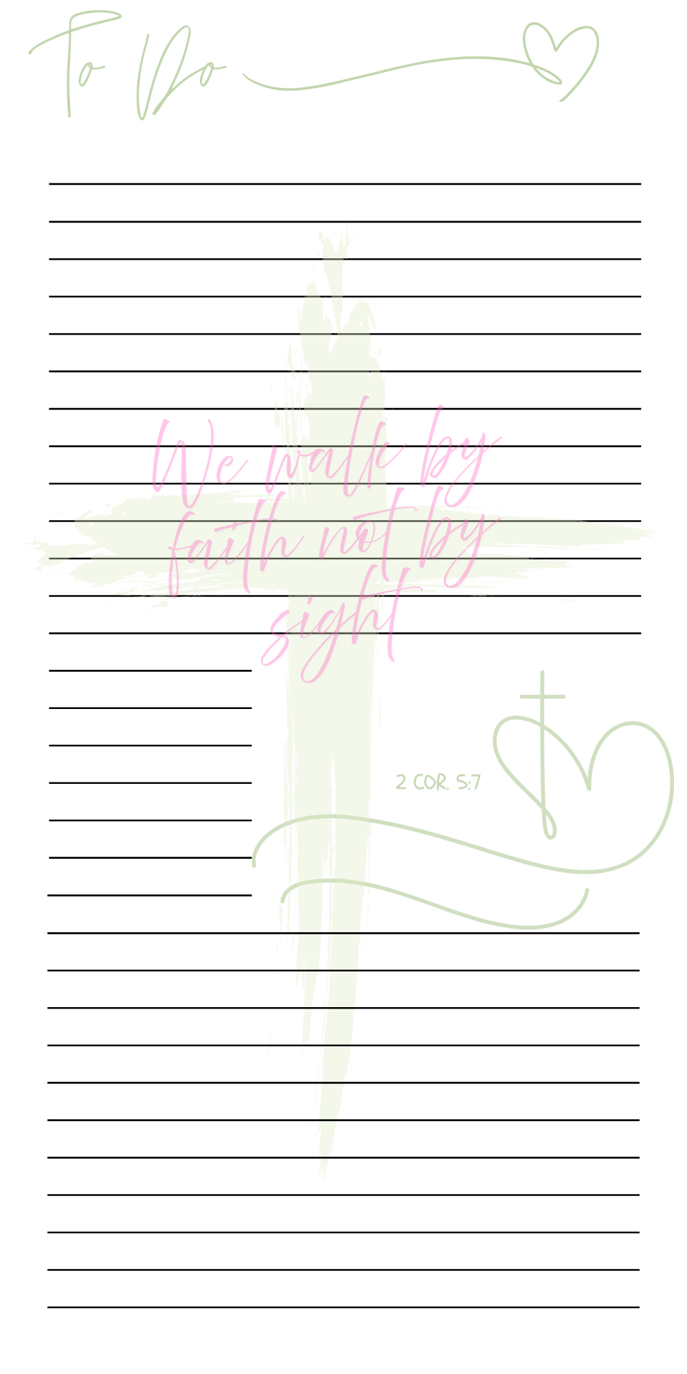 Walk By Faith – Daily Planner & To-Do List