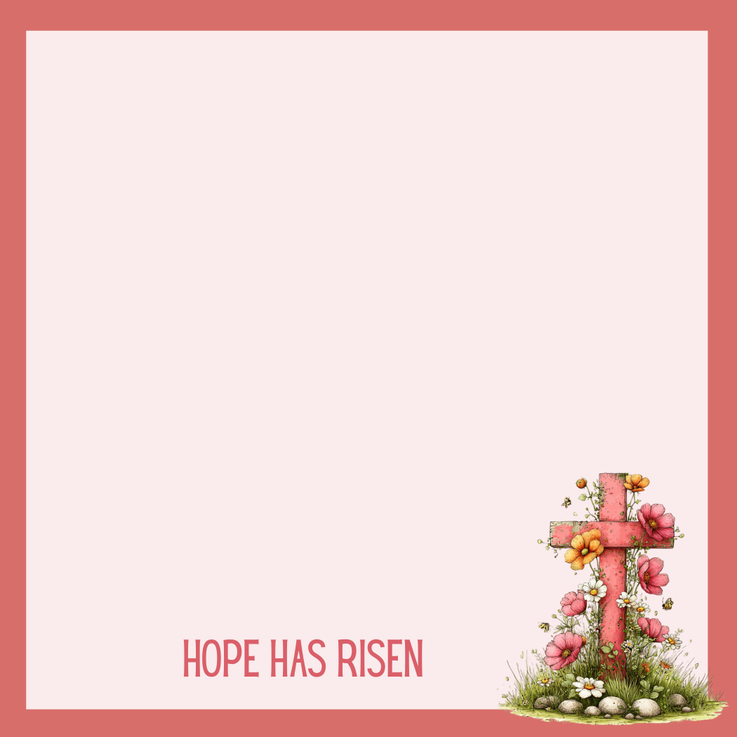 Grace Blooms Here Sticky Notes | Christian Floral Cross Sticky Note Pad | Rotating Faith Designs | 3x3 Inspirational Notes