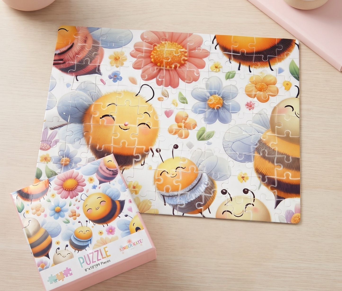 Bumble Dee Bee Puzzle | 99 Piece Jigsaw Puzzle | Cute Bee Gift | Family Puzzle