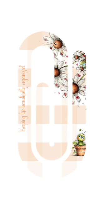 Floral Jumbo Paper Clips 2x4 | Petals and Plans Collection | Cute Daisy Planner Clips Gift for Mom
