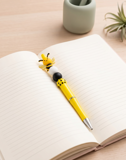 Bumble Dee Bee Beaded Pen | Handmade Bee Pen | Cute Planner Pen | Gift