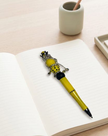 Bumble Dee Bee Beaded Pen | Handmade Bee Pen | Cute Planner Pen | Gift