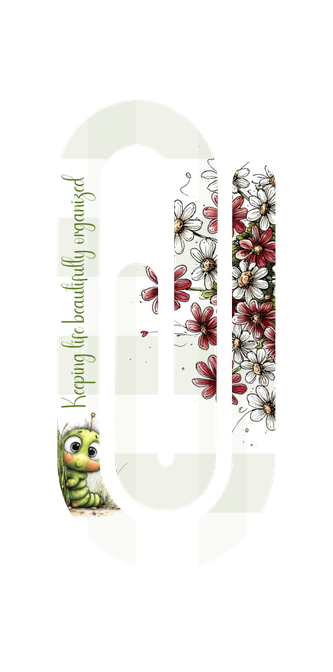 Floral Jumbo Paper Clips 2x4 | Petals and Plans Collection | Cute Daisy Planner Clips Gift for Mom