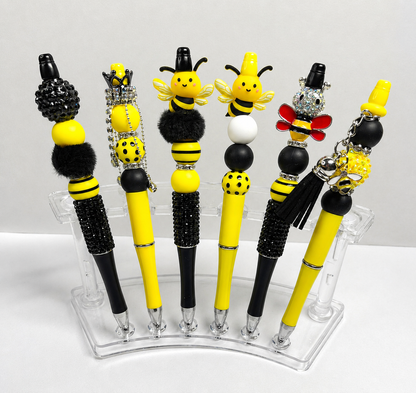 Bumble Dee Bee Beaded Pen | Handmade Bee Pen | Cute Planner Pen | Gift