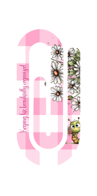 Floral Jumbo Paper Clips 2x4 | Petals and Plans Collection | Cute Daisy Planner Clips Gift for Mom