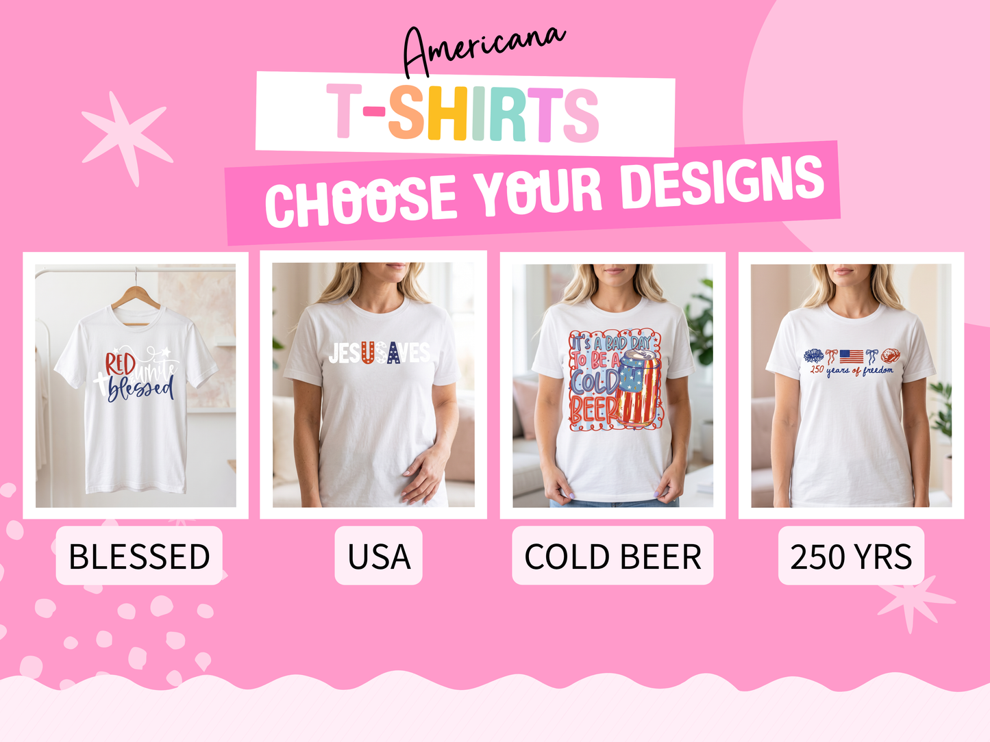 Americana Graphic T-Shirt | Patriotic Tee | July 4th Shirt | USA Unisex Shirt