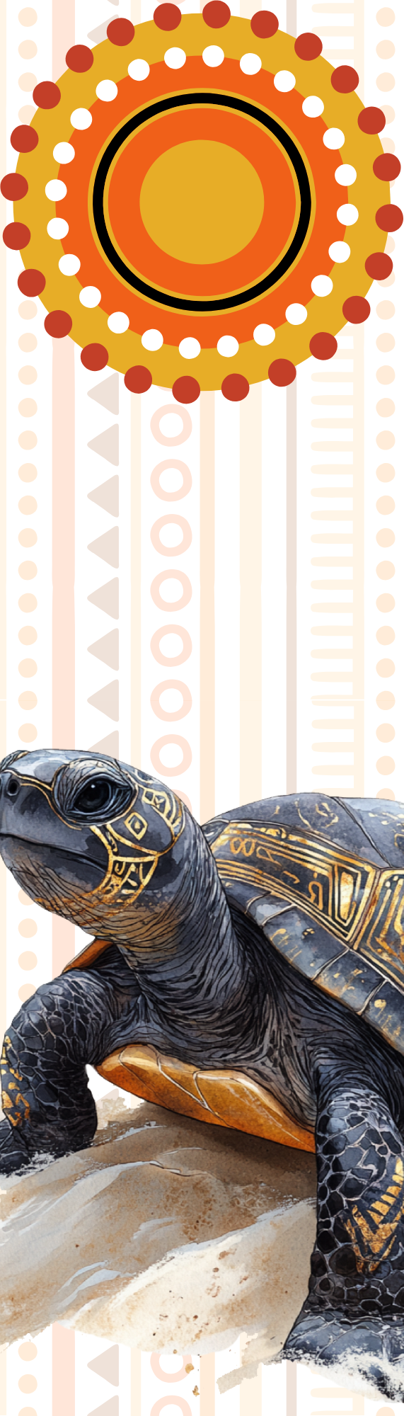 Golden Turtle Spirit | Myths of the Golden Spirits Stationery | Bookmark