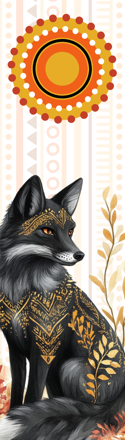 Golden Fox Spirit | Myths of the Golden Spirits Stationery | Bookmark