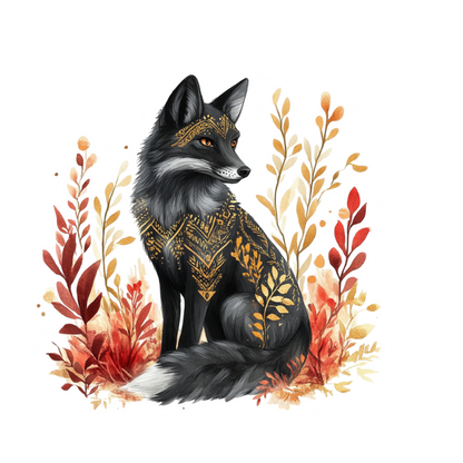 Golden Fox Spirit | Myths of the Golden Spirits Stationery | Sticker