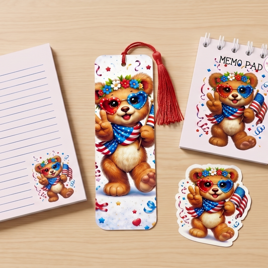 Peace, Love & Kindness Bear Stationery Bundle