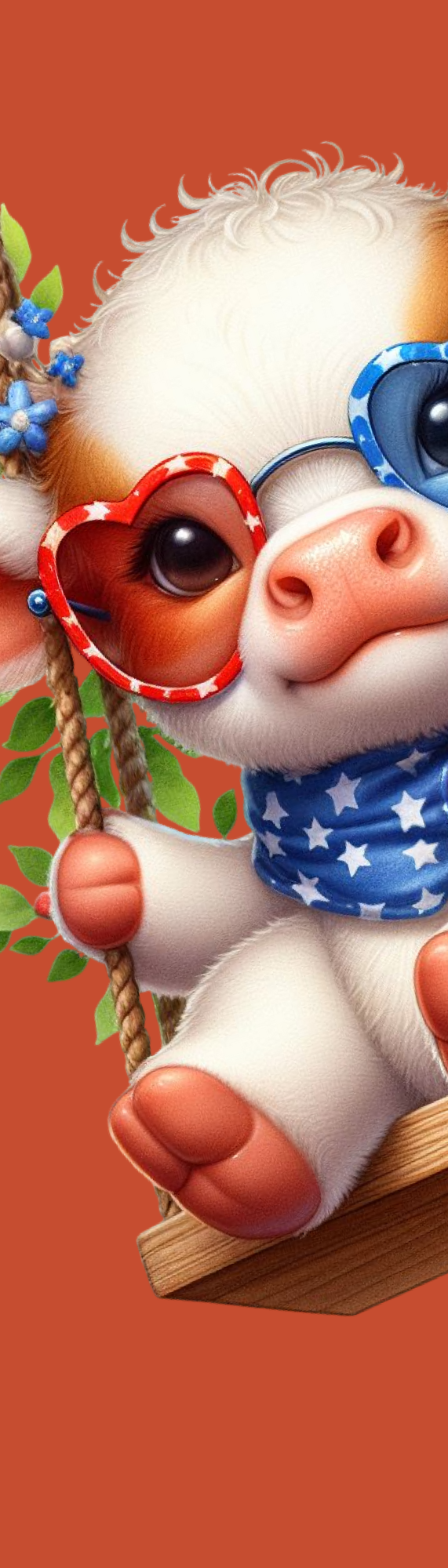 Swingin’ Stars Calf Bookmark – Cute Patriotic Page Marker