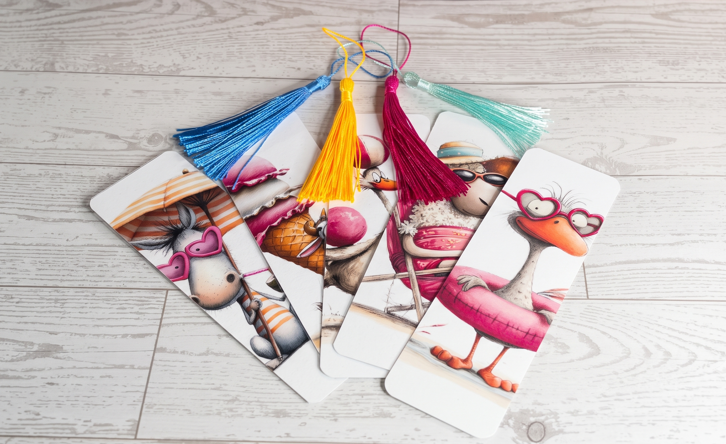 Beach Bookmarks | Cute Coastal Animal Bookmarks | LIVIN' THE WILD LIFE