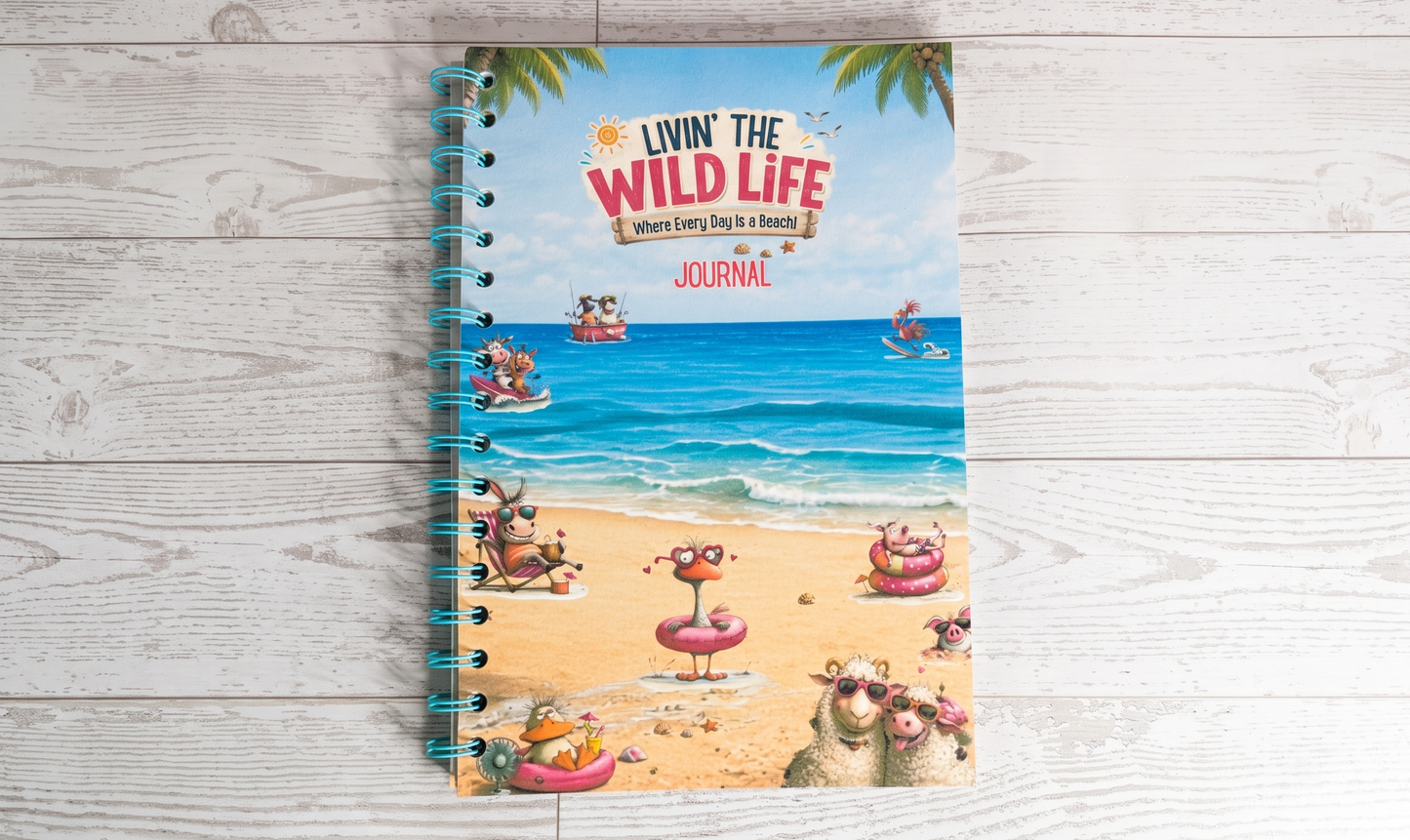 Beach Journal | Coastal Spiral Journal | LIVIN' THE WILD LIFE