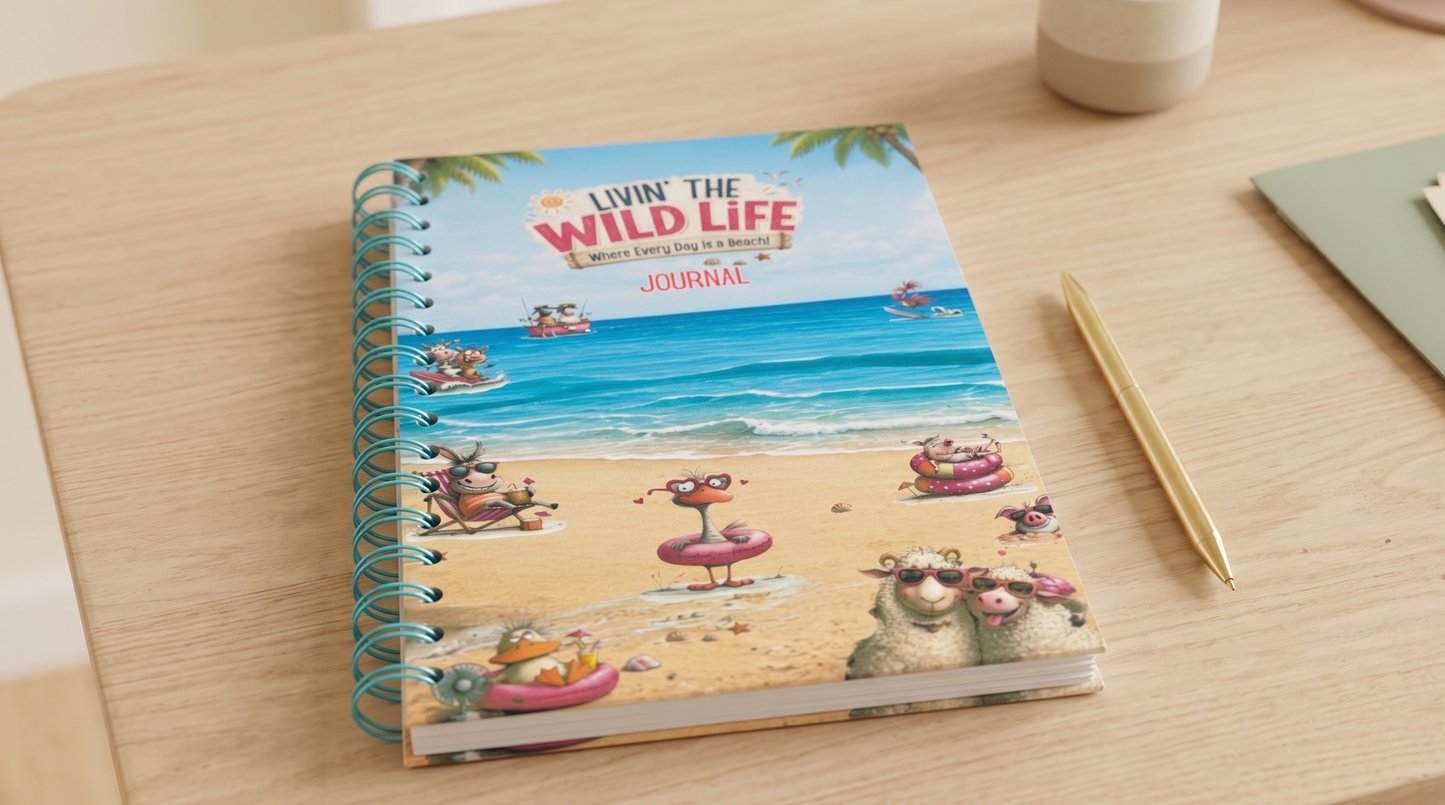 Beach Journal | Coastal Spiral Journal | LIVIN' THE WILD LIFE