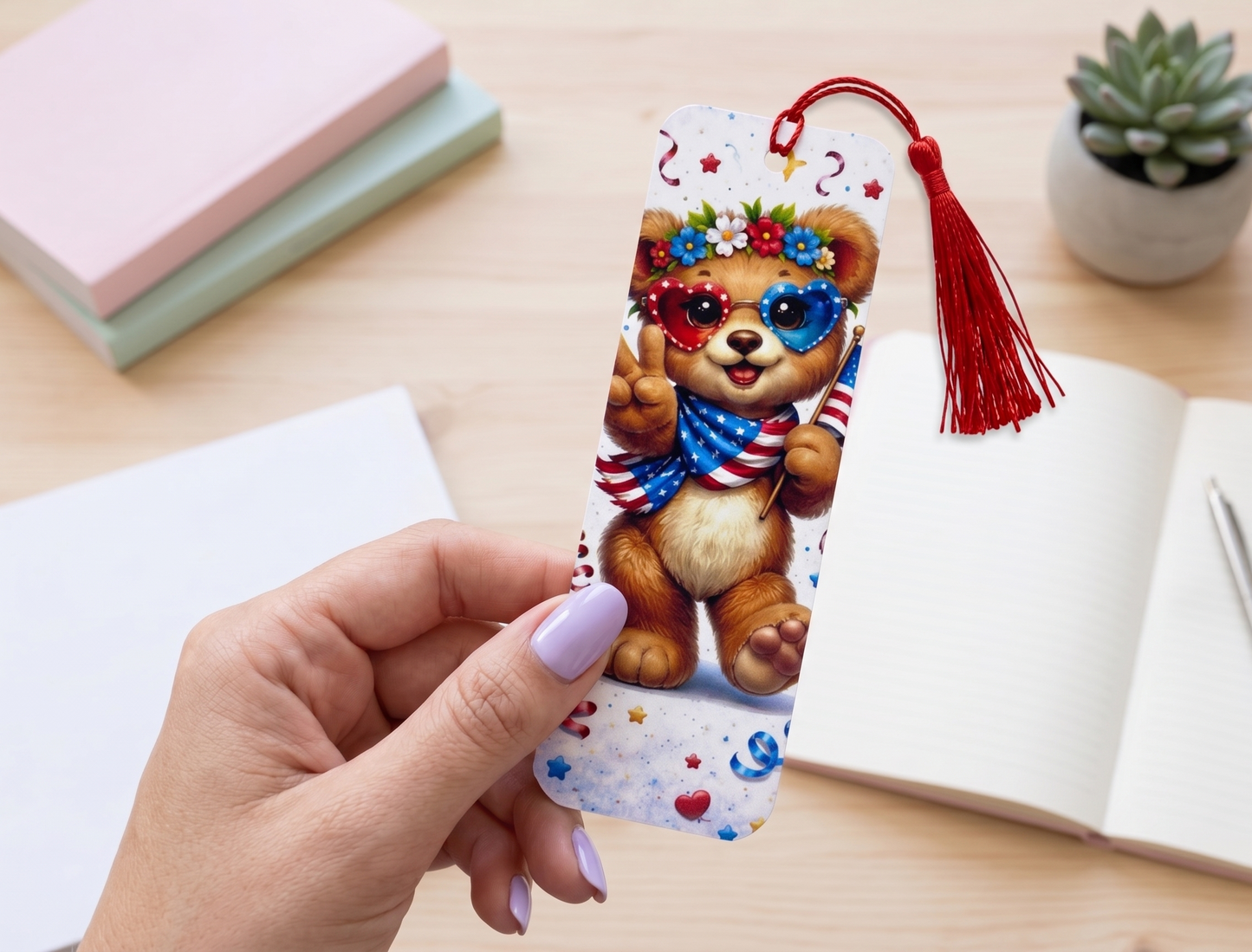 Peace, Love and Kindness Bear | Bookmark