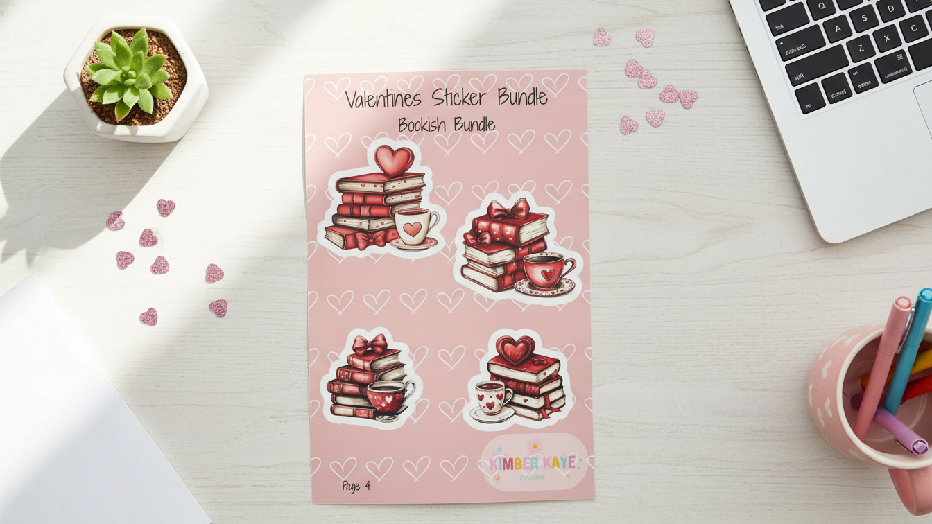 💕 Valentines Sticker Bundle – Bookish