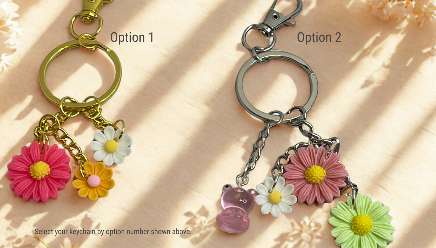 Charmed Floral Keychains – Choose Your Style
