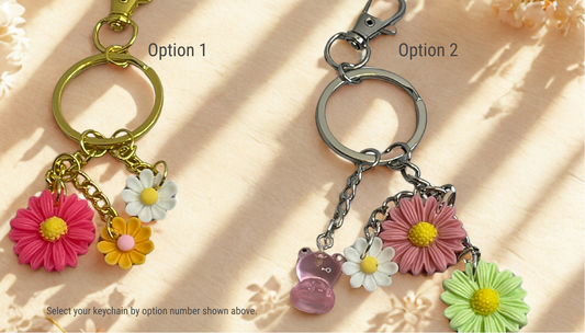 Charmed Floral Keychains – Choose Your Style