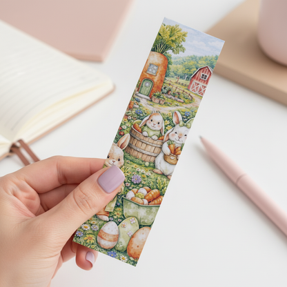 Cozy Carrot Collection Bookmark Set | Bunny Story Bookmark Bundle (Set of 5)