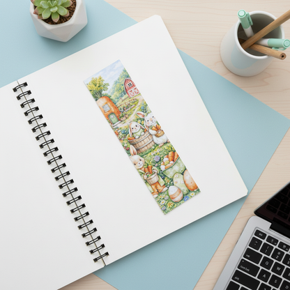 Cozy Carrot Harvest Bookmark | Bunny Garden Story Bookmark