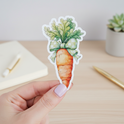 Cozy Carrot Magnet | Cute Bunny Carrot Decor | Cottagecore Fridge Magnet | Spring Kitchen Decor | Easter Gift Idea | Whimsical Carrot Art
