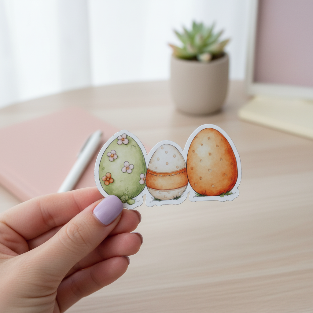 Cozy Carrot Easter Egg Magnet | Pastel Spring Egg Fridge Magnet | Cottagecore Easter Decor | Farmhouse Kitchen Magnet | Whimsical Easter Art