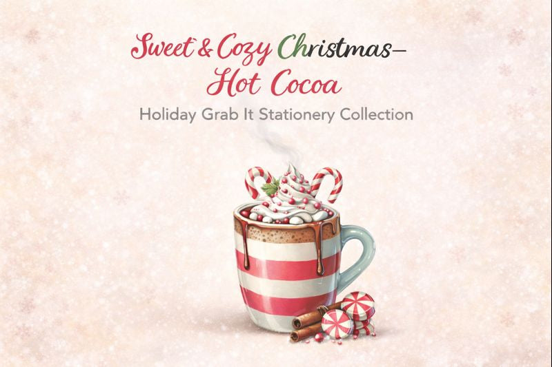 Hot Cocoa Grab It Bundle – Cozy Christmas Stationery Set