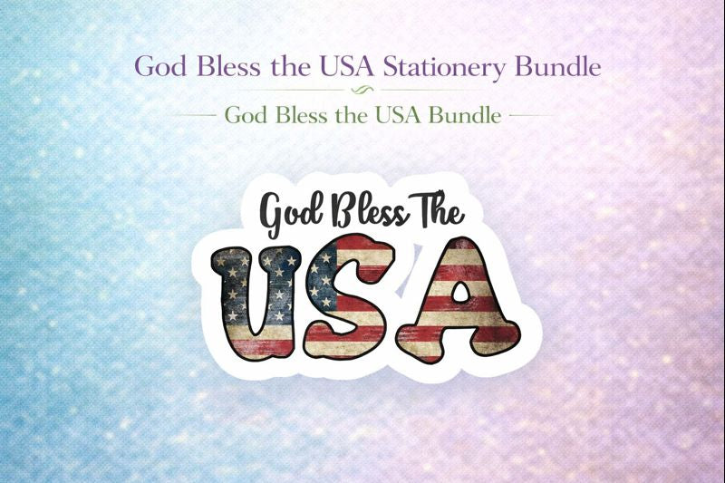 God Bless the USA Stationery Bundle
