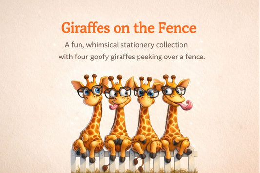 Giraffes on the Fence – Stationery Bundle
