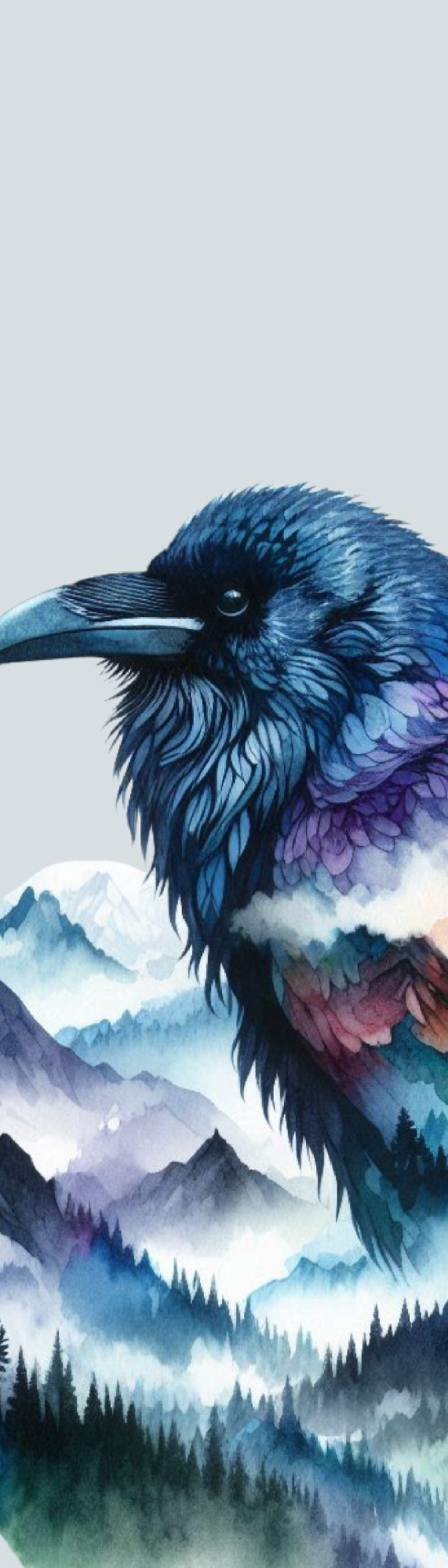 Soaring Pines Crow Bookmark