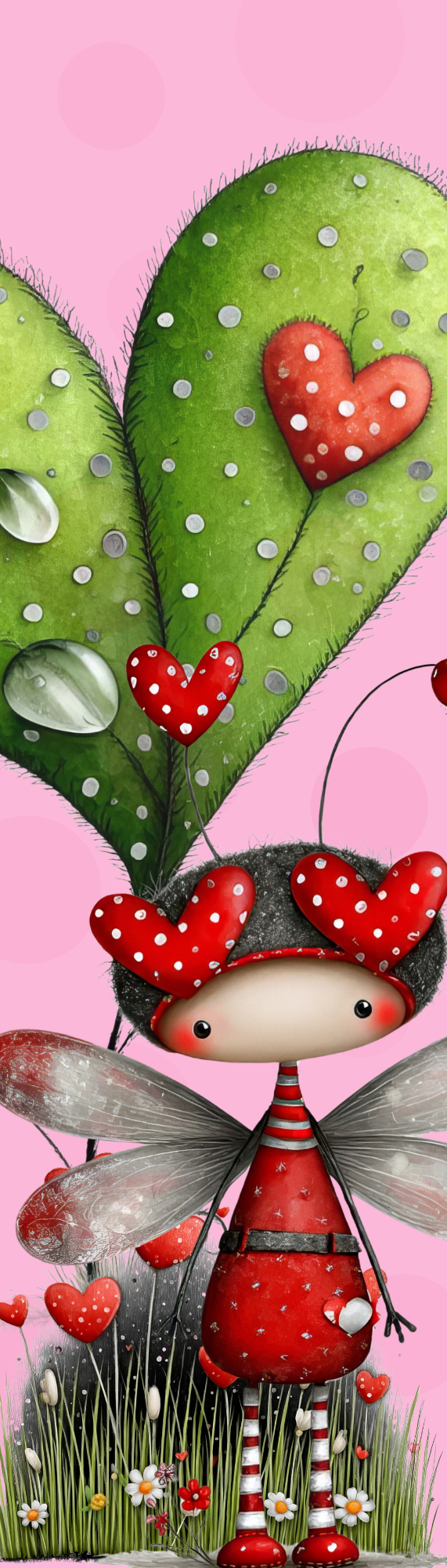 Sweet Thoughts: Ladybug Hearts | Bookmarks
