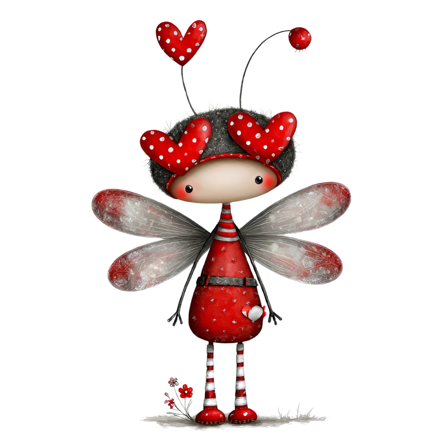 Sweet Thoughts: Ladybug Hearts | Stickers