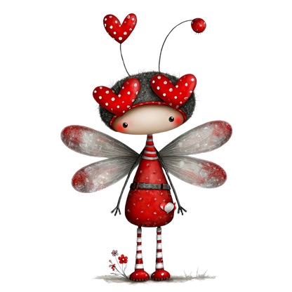Sweet Thoughts: Ladybug Hearts | Stickers