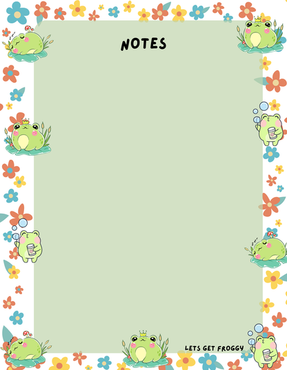 Let’s Get Froggy Notepad