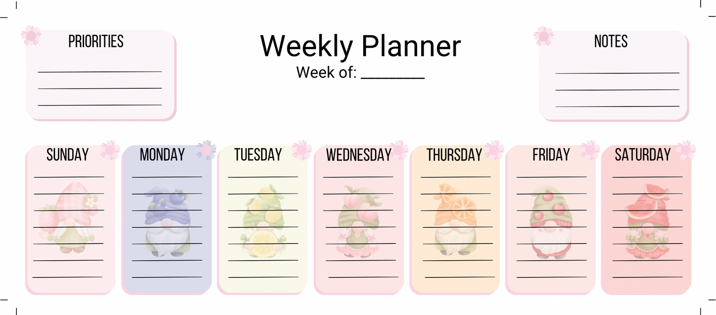 Sweet Pickins Crew Collection | Weekly Planner