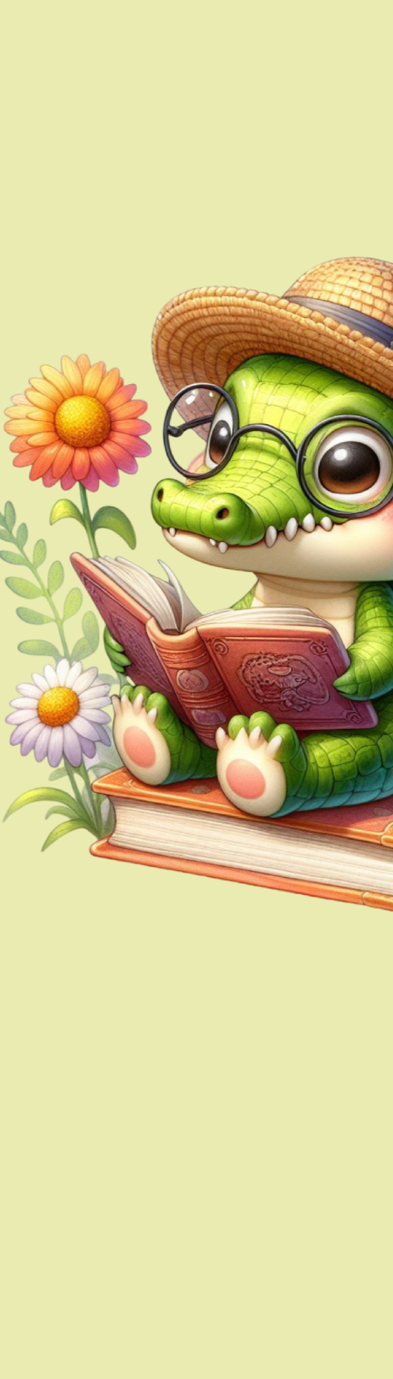 Bookish Gator Bookmark – Cute Reading Companion