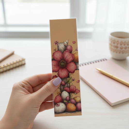 Grace Blooms Here Easter Bookmark | Christian Bookmark | Floral Cross Bookmark | Easter Faith Gift | Bible Bookmark | Spring Bookmark