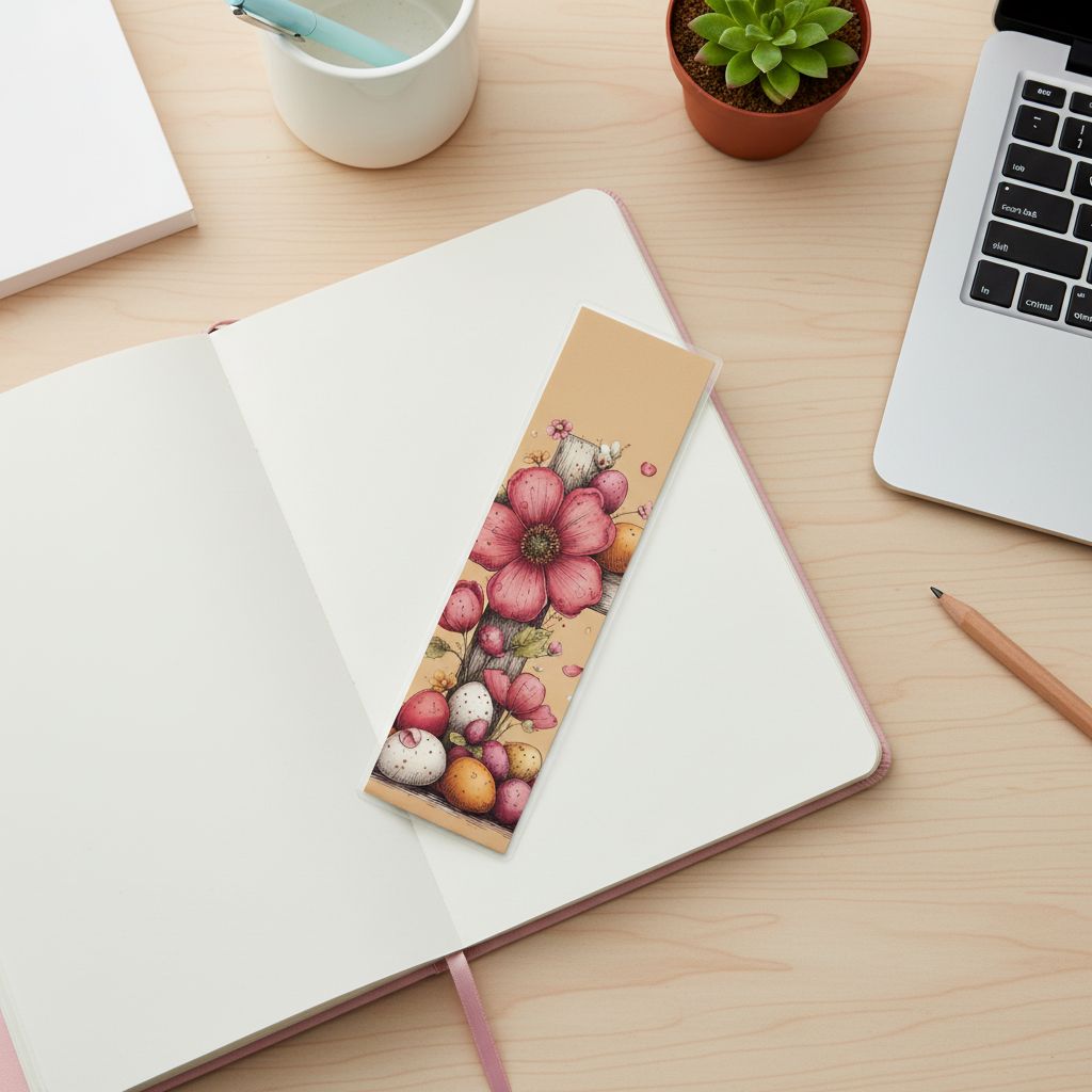 Grace Blooms Here Easter Bookmark | Christian Bookmark | Floral Cross Bookmark | Easter Faith Gift | Bible Bookmark | Spring Bookmark