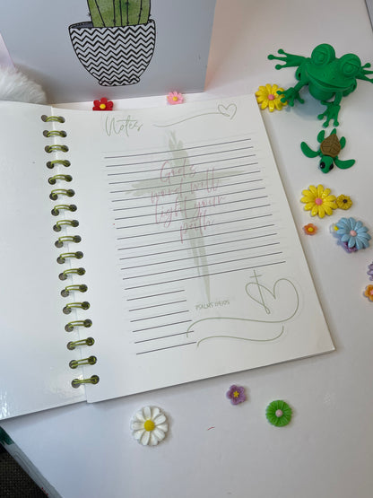 Walk By Faith – Faith-Inspired Spiral Journal