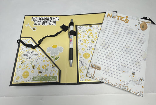 Bee Happy 5x8 Notepad Refill | Premium Stationery Pad | Folio Replacement Pad
