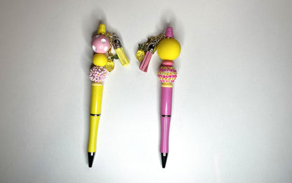 Lemonade Collection Beaded Pens | Lemon & Floral Charms