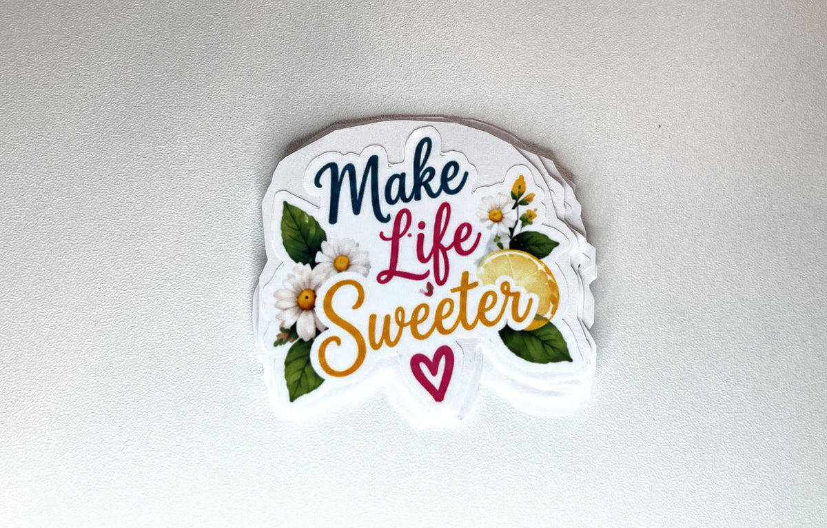 Sweet Summertime Lemonade Die-Cut Vinyl Stickers | 14 Designs