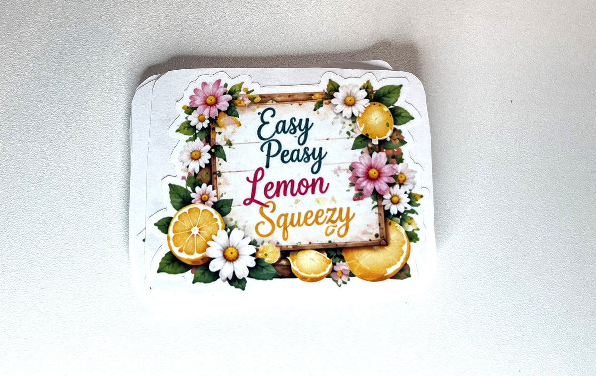 Sweet Summertime Lemonade Die-Cut Vinyl Stickers | 14 Designs