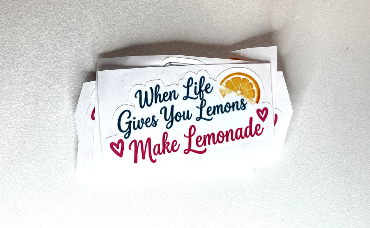 Sweet Summertime Lemonade Die-Cut Vinyl Stickers | 14 Designs