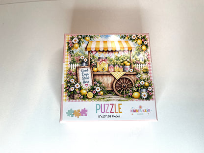 Lemonade Stand Puzzle | 8" × 10" | 99 Pieces